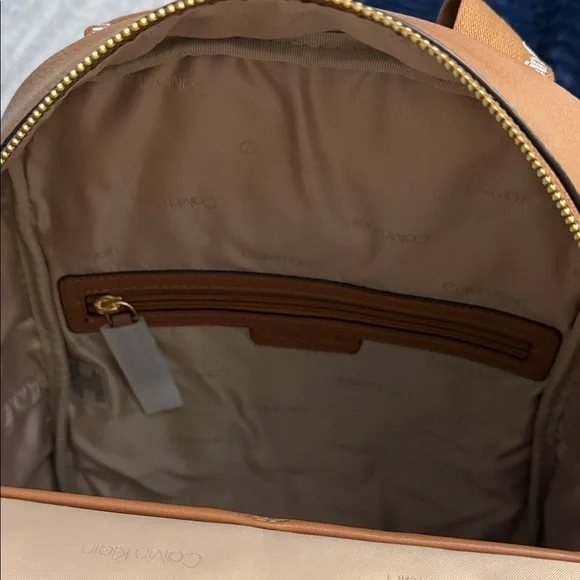 Calvin Klein Brown Backpack with Logo Accent - Picture 6 of 8